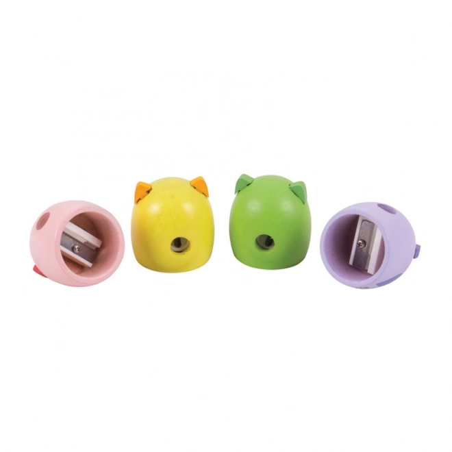 Bigjigs Toys ořezávátko sovička 1ks fialová