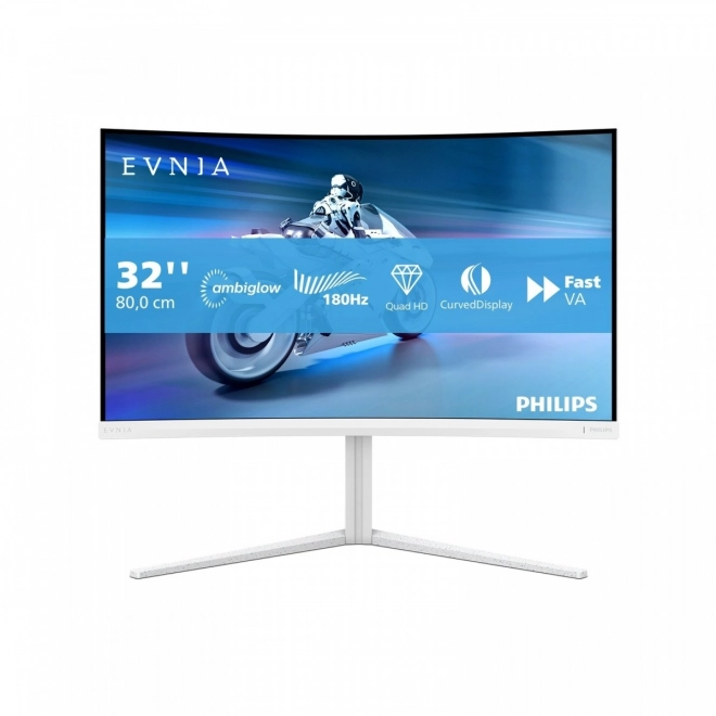 Zakřivený monitor 31,5 palce s VA panelem a Ambiglow