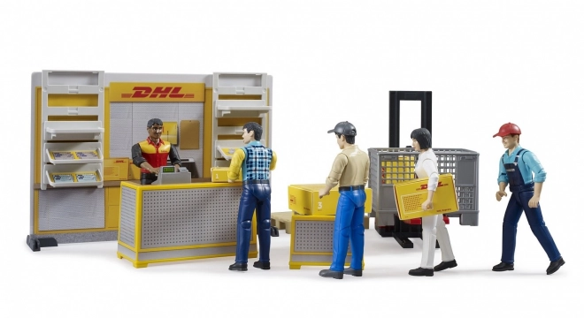 Bruder BWORLD Zásilkovna DHL s příslušenstvím