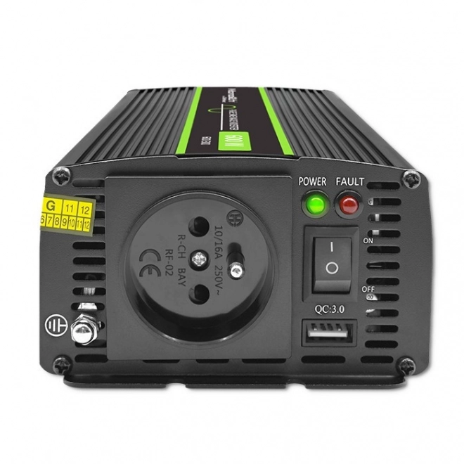 Převodník napětí Qoltec čistý sinus 300W/600W