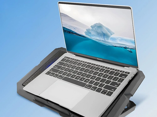 Nastavitelná chladicí podložka pod notebook s USB portem