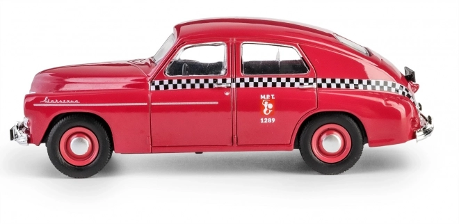 Polská lidová republika vozidlo Warsaw M20 taxi cherry