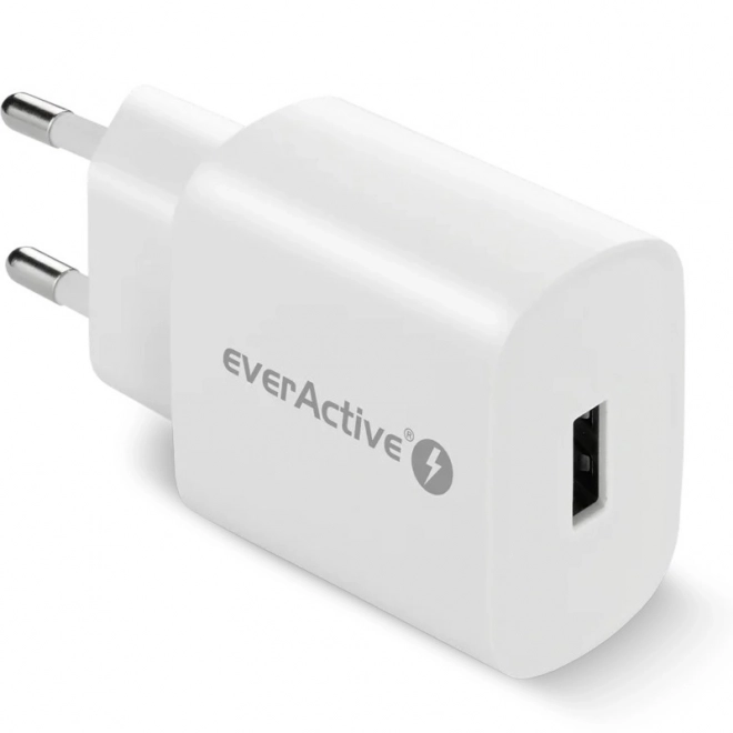 Bílá USB nabíječka 18W QC3.0