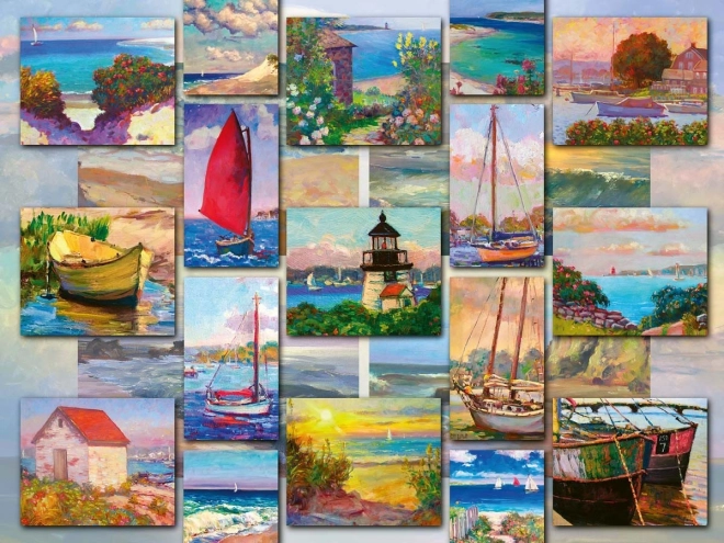 2D puzzle 1500 prvků Pobřežní koláž