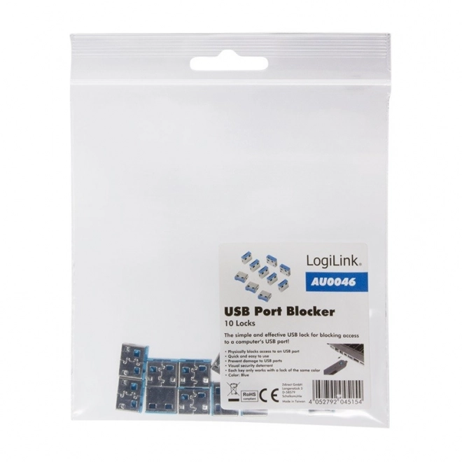 Zámek portu USB x10 bez klíče
