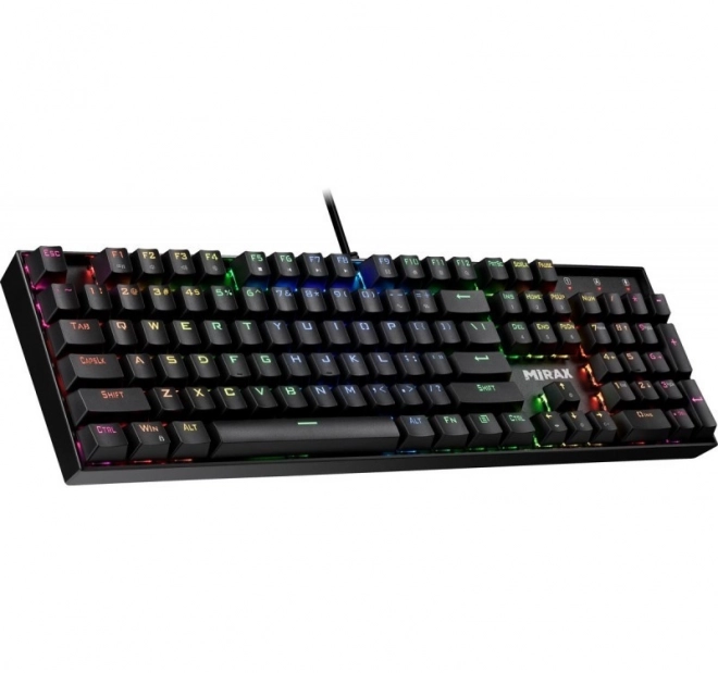Mechanická klávesnice MIRAX GK-352 s RGB podsvícením černá