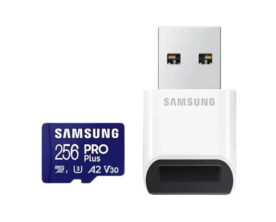 Paměťová karta Samsung PRO Plus micro SDXC 256 GB U3 A2 V30 (MB-MD256SB/WW)