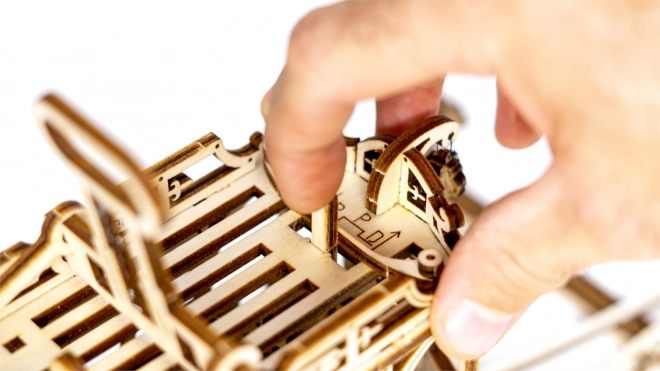 Dřevěné 3D puzzle - Tramvaj s kolejemi