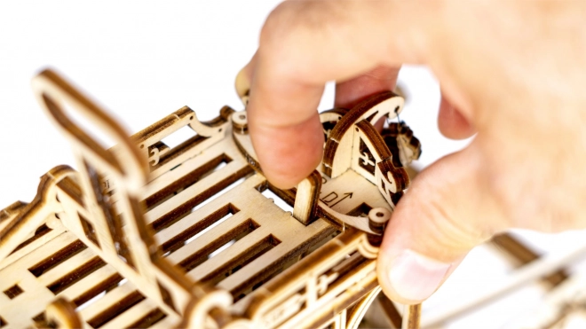 Dřevěné 3D puzzle - Tramvaj s kolejemi