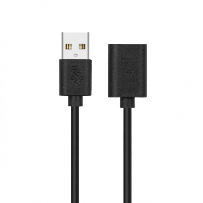 Kabel USB prodlužovací 1.8 m černý