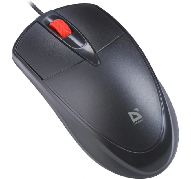 Kabelová myš s tichým klikáním ICON MB-057 1000 DPI černá
