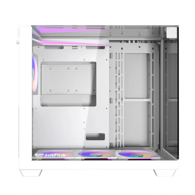 Počítačová skříň Darkflash TH285 se 4 ventilátory (bílá)