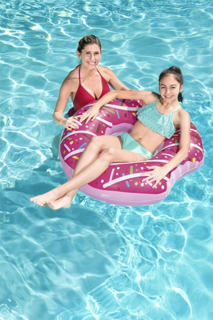 Bestway velké nafukovací kolo Hnědý donut 107cm – Růžové