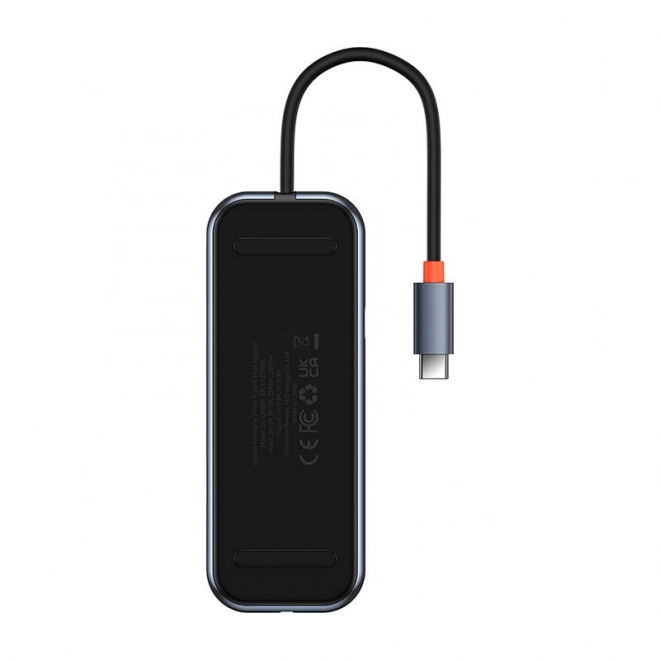 Rozbočovač 7v1 Baseus řady AcmeJoy USB-C na 2xUSB 3.0 + HDMI + USB 2.0 + USB-C PD + SD/TF (tmavě šedý)