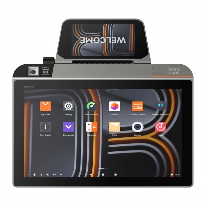 Chytrý stolní terminál D3 Mini GMS EDLA A13, 10,1+4 palce 3+32GB NFC