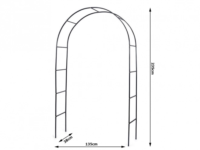 Kovová zahradní pergola pro popínavé rostliny