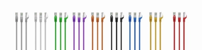 Patch kabel kat.6 měď UTP 0,25m šedý
