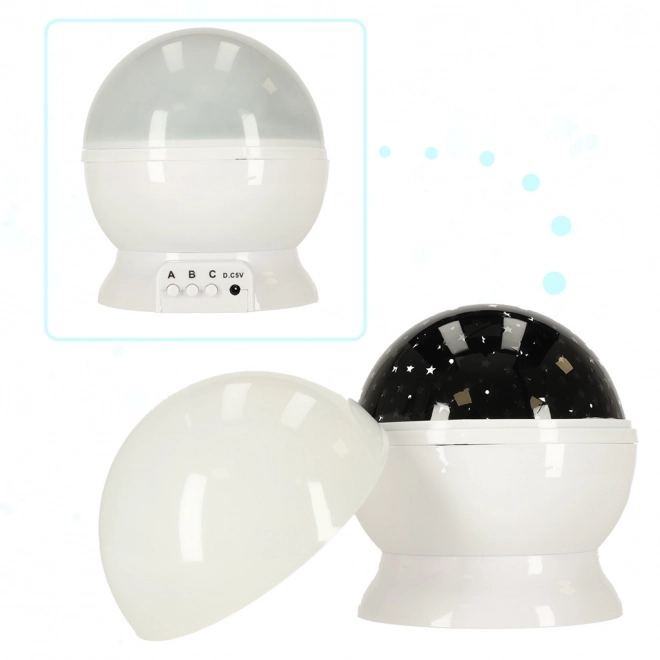Hvězdná noční lampa – Bílá