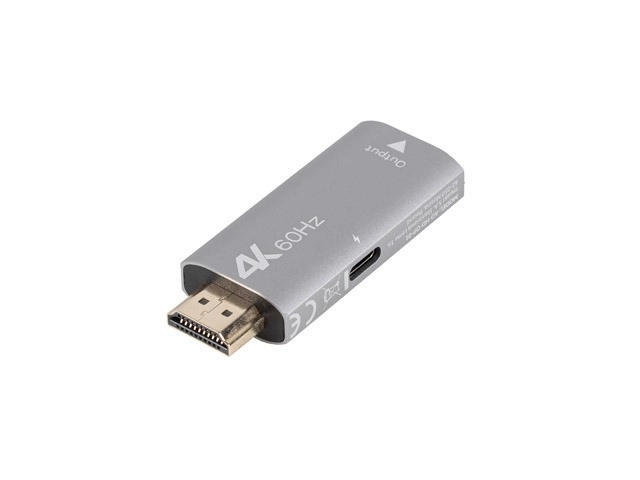 Adaptér HDMI na DisplayPort 4K stříbrný