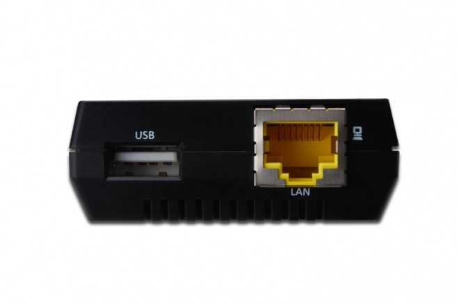 Multifunkční tiskový server/Tiskový server 1xUSB 2.0 Síťový rozbočovač, NAS, 1x RJ45, LAN 10/100Mbps