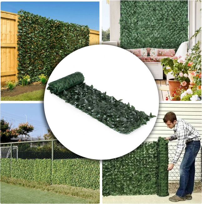 Umělý živý plot 300x50 cm zelený na balkón