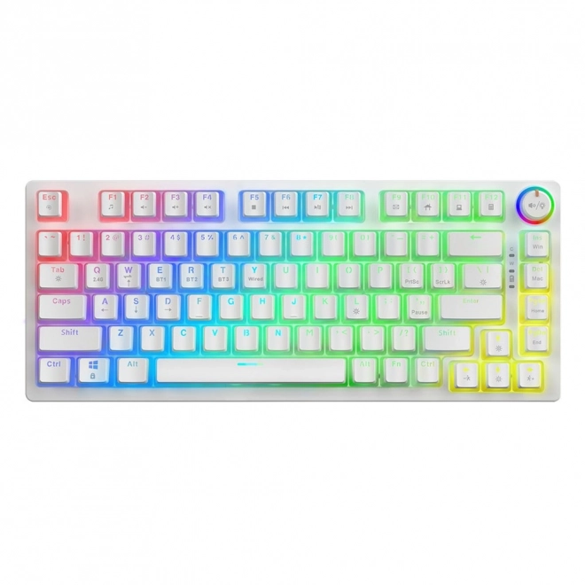 Mechanická bezdrátová klávesnice Phenix White Gateron Yellow Pudding