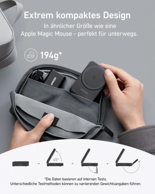 MagGo 15W skládací nabíječka 3v1 černá EU