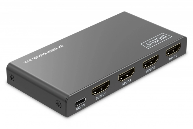 Přepínač HDMI 8K 3x1 s dálkovým ovládáním