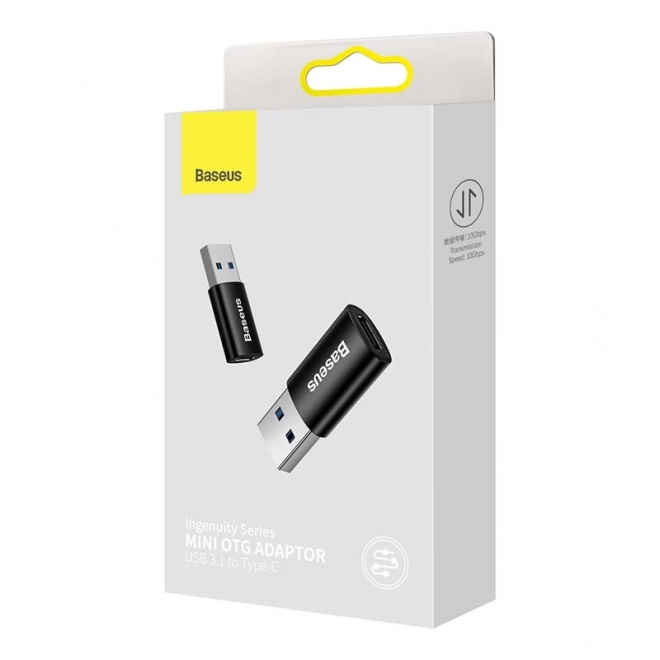 Adaptér Baseus USB-A na USB-C – Černý