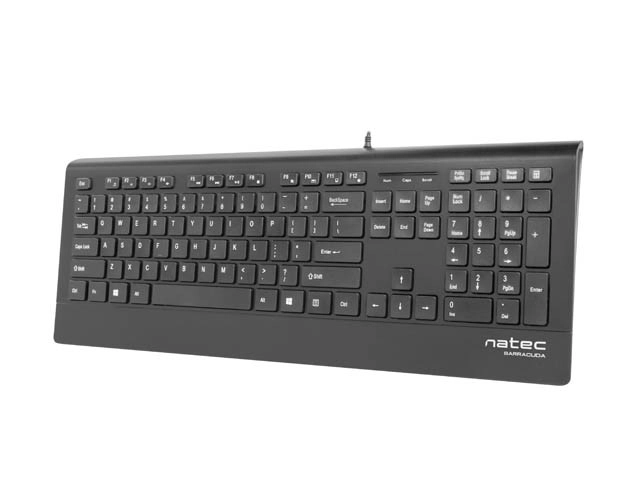 BARRACUDA Slim Keyboard Black USB