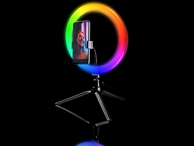 RGB RING 26 cm kruhové světlo se stativem