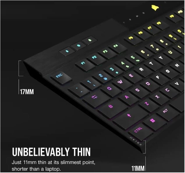 K100 RGB Air Wireless Ultra Thin Cherry MX Keyboard