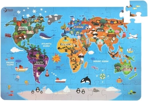 Barevná ilustrace mapy