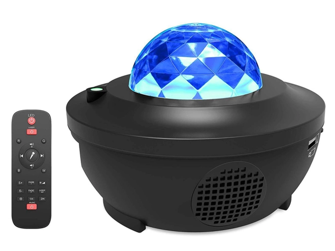 Působivé RGB efekty a laserové hvězdy