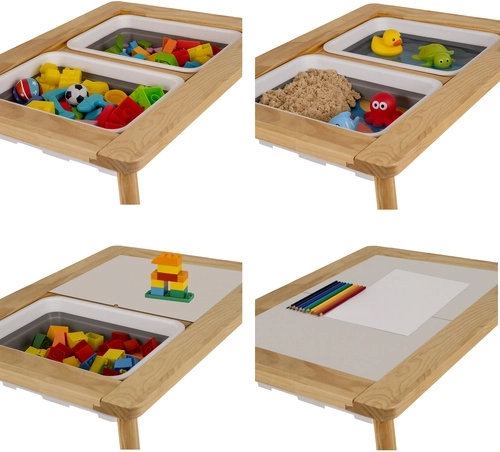 Dvoustanný blat a 2 vyjímatelné boxy