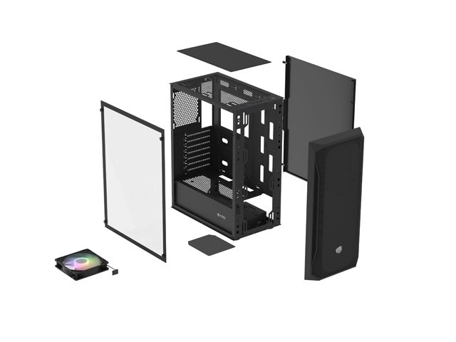 Fury Shobo SH4 RGB Midi Tower s oknem Black