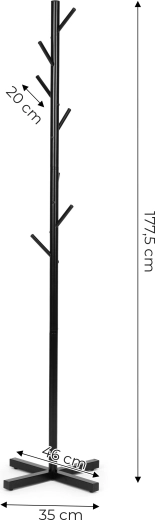 7 háčků pro zavěšení oděvu