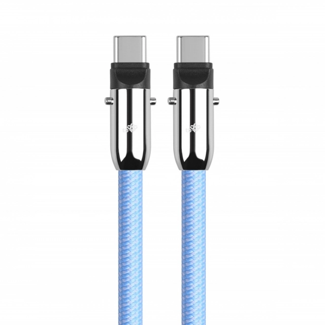 Kabel USB-C a smyčka 2v1 modrý