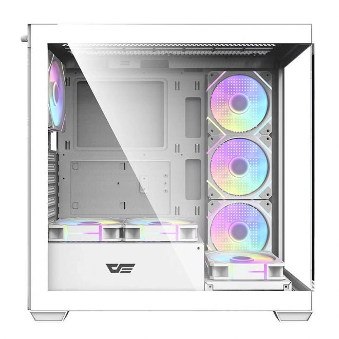 Počítačová skříň Darkflash DS900 (bílá) + 7 ventilátorů ARGB