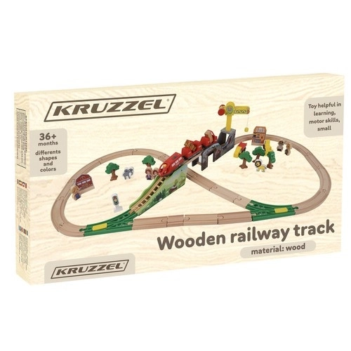 Dřevěná vláčkodráha Kruzzel 22495