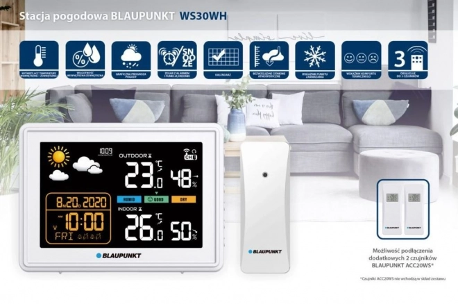 Multifunkční meteorologická stanice s předpovědí BLAUPUNKT