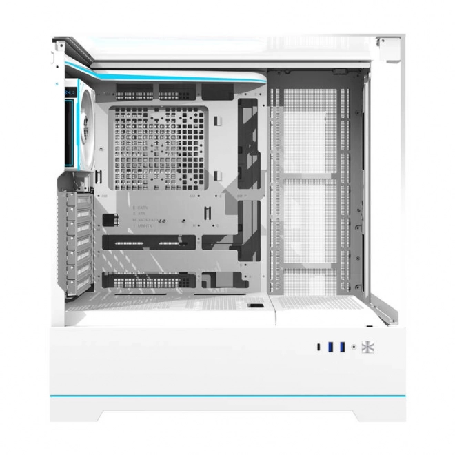 Počítačová skříň Darkflash DY450 PRO s ventilátorem (bílá)