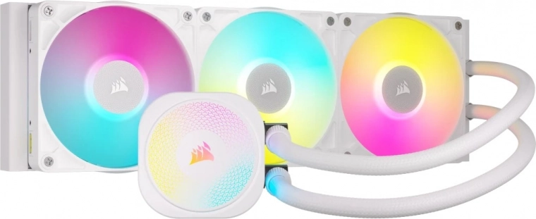 Tři RX120 RGB ventilátory a 360mm radiátor
