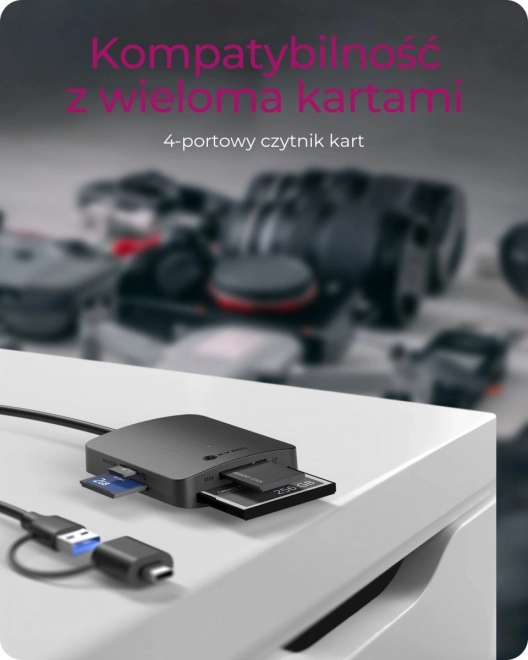Univerzální čtečka karet USB 3.0 s Typ-C a Typ-A