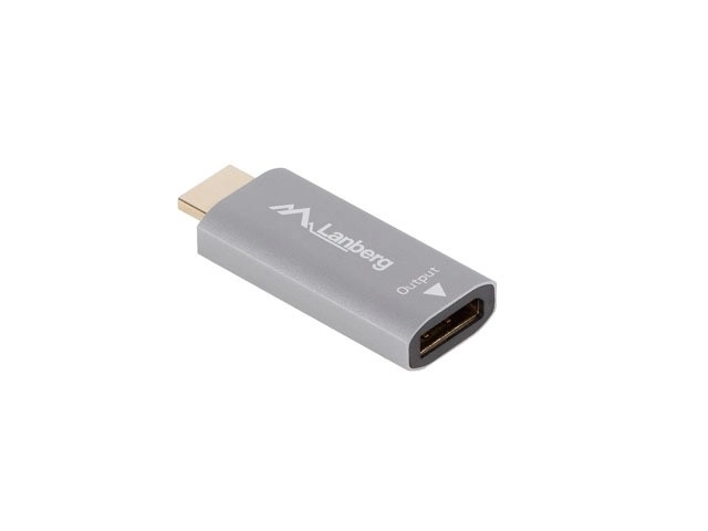 Adaptér HDMI na DisplayPort 4K stříbrný