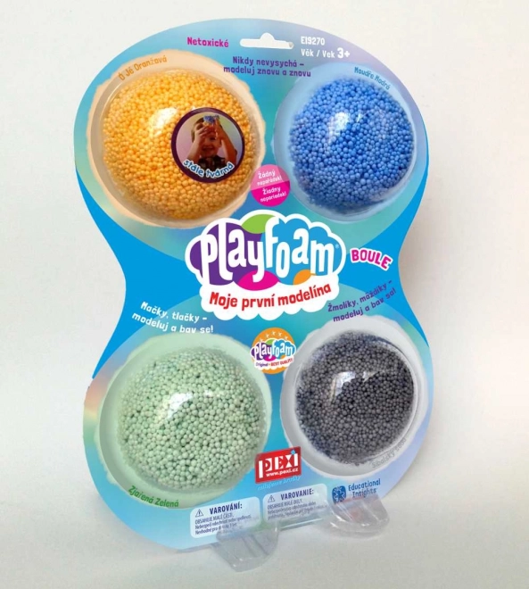 Pěnová modelína PlayFoam - klučičí barvy 4pack