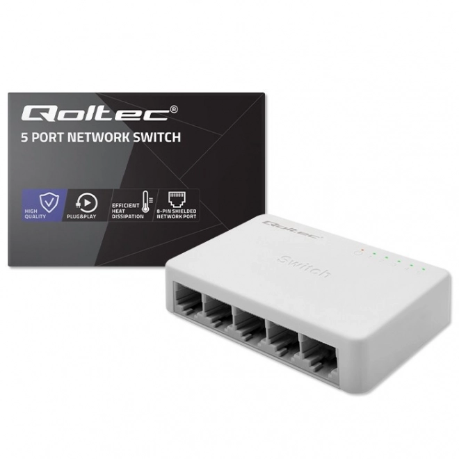 Síťový přepínač SWITCH 5 x port RJ45 | 1000Mbps | Fast Ethernet | LAN