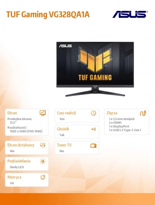 32palcový monitor TUF Gaming VG328QA1A