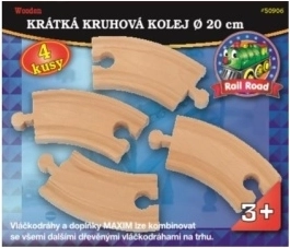 Maxim krátké kruhové koleje – sada 4 ks