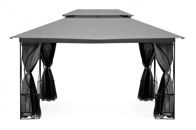Stan zahradní pavilon 3x4m, moskytiéra a plné stěny